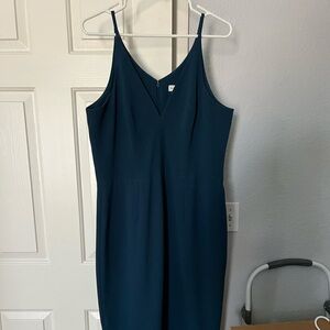 Dress the Population Teal Midi Dress